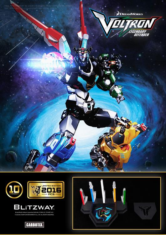 PRE-ORDER - Voltron: Legendary Defender Carbotix 10th Anniversary Voltron (Special Limited Edition Ver.) Action Figure