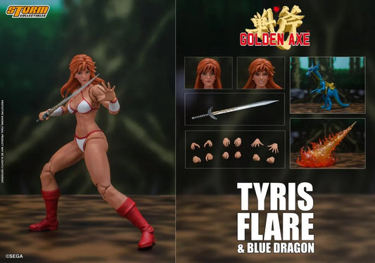 Golden Axe Tyris Flare and Blue Dragon 1/12 Scale Action Figure Set