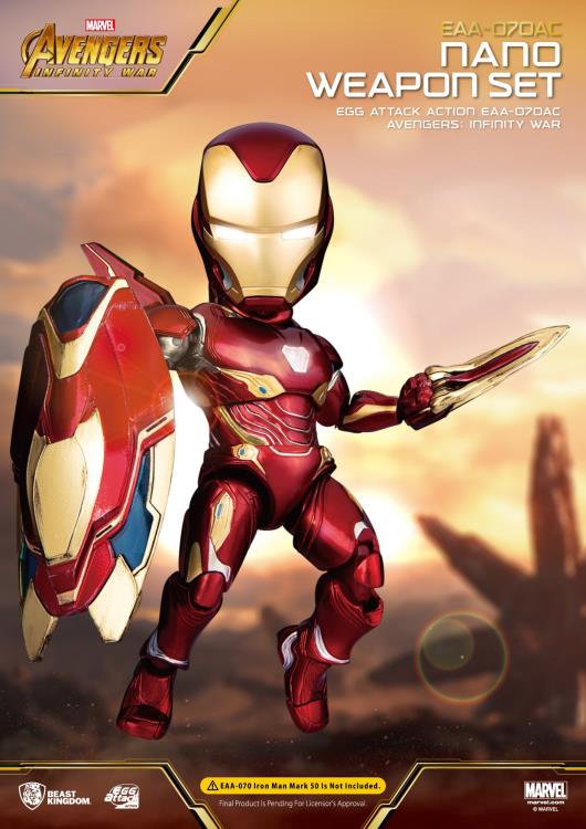 Avengers: Infinity War Egg Attack Action EAA-070AC Iron Man Mark L Nano Weapon Accessory Set