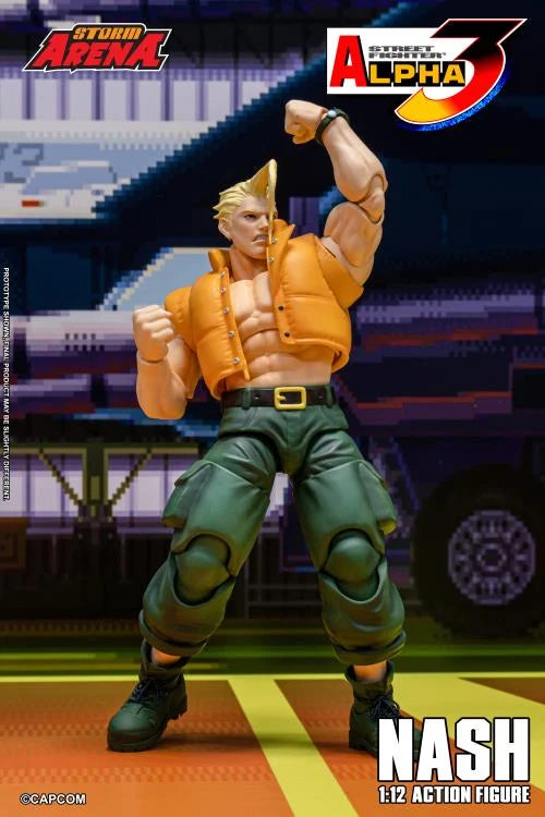 Pre-Order - Street Fighter Alpha 3 Storm Arena Nash 1/12 Scale Action Figure