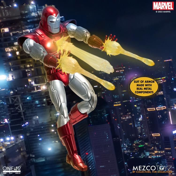 PRE-ORDER - Marvel Comics One:12 Collective Iron Man (Silver Centurion)
