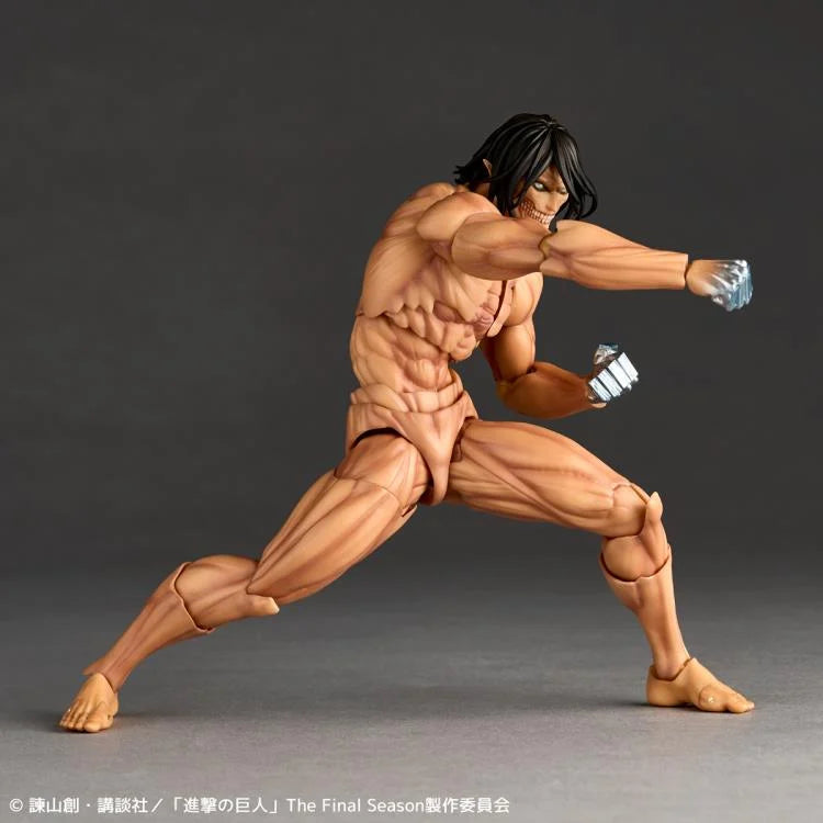 Attack on Titan Amazing Yamaguchi Revoltech NR057 Attack Titan (Eren Yeager) Kaiyodo Exclusive Action Figure w/ Bonus Head