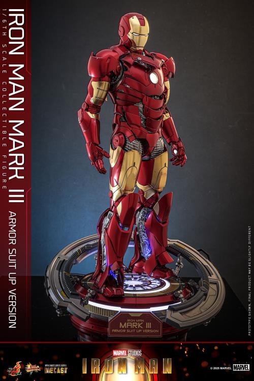 Pre-Order - Marvel MMS825 Iron Man Mark III (Armor Suit Up Ver.) 1/6th Scale Collectible Figure