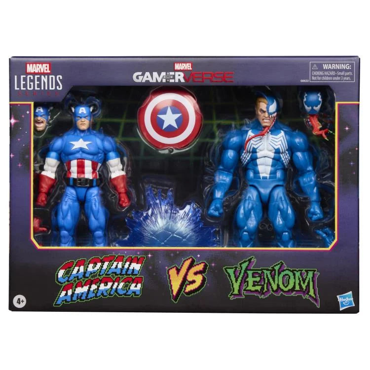 Marvel Legends Gamerverse Captain America vs. Venom Action Figure Two-Pack