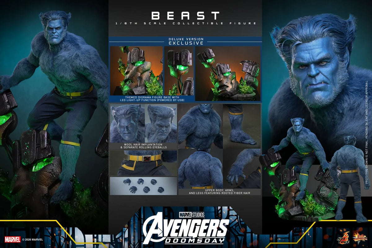 Pre-Order - Avengers: Doomsday MMS921 Beast (Deluxe Ver.) 1/6th Scale Collectible Figure