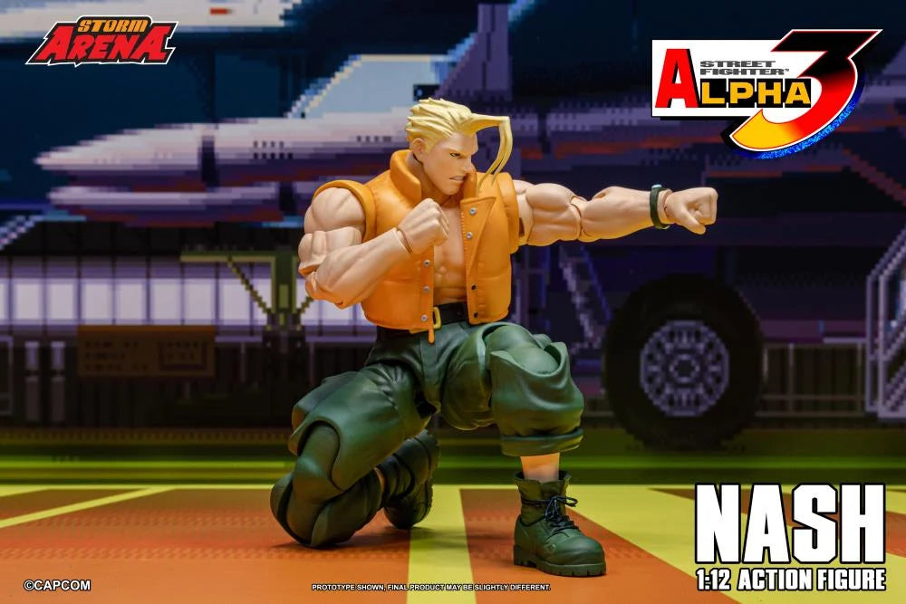 Pre-Order - Street Fighter Alpha 3 Storm Arena Nash 1/12 Scale Action Figure