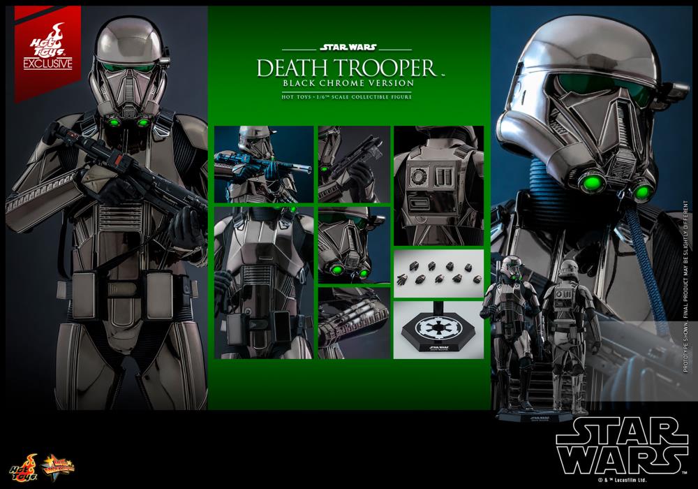 Star Wars MMS621 Death Trooper (Black Chrome) 1/6th Scale Collectible Exclusive Figure
