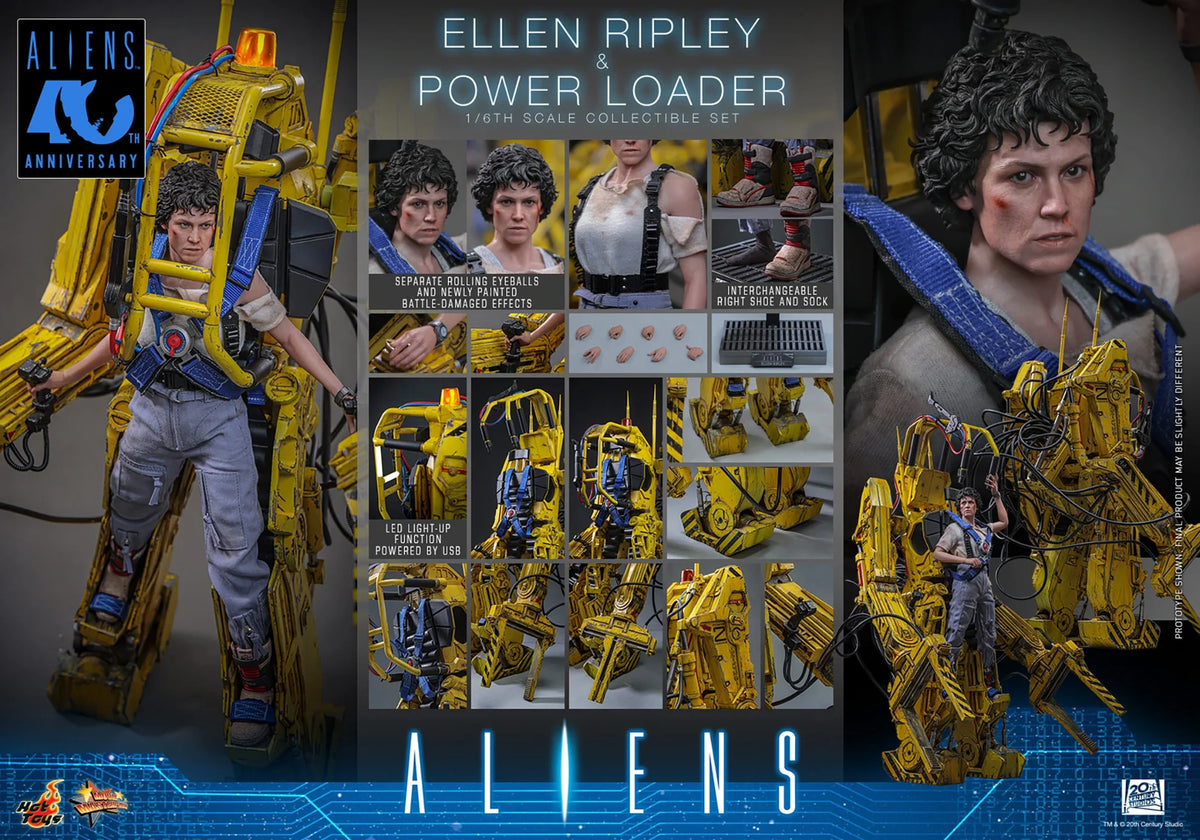Pre-Order - Aliens MMS923 Ellen Ripley & Power Loader 1/6th Scale Collectible Figure and Vehicle Accessory