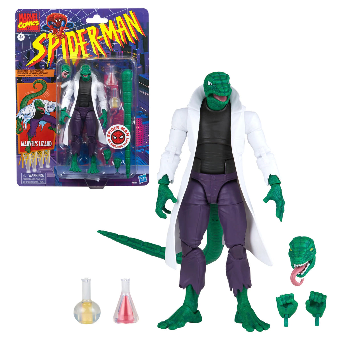 Spider-Man Marvel Legends Retro Collection Marvel's Lizard Action Figure