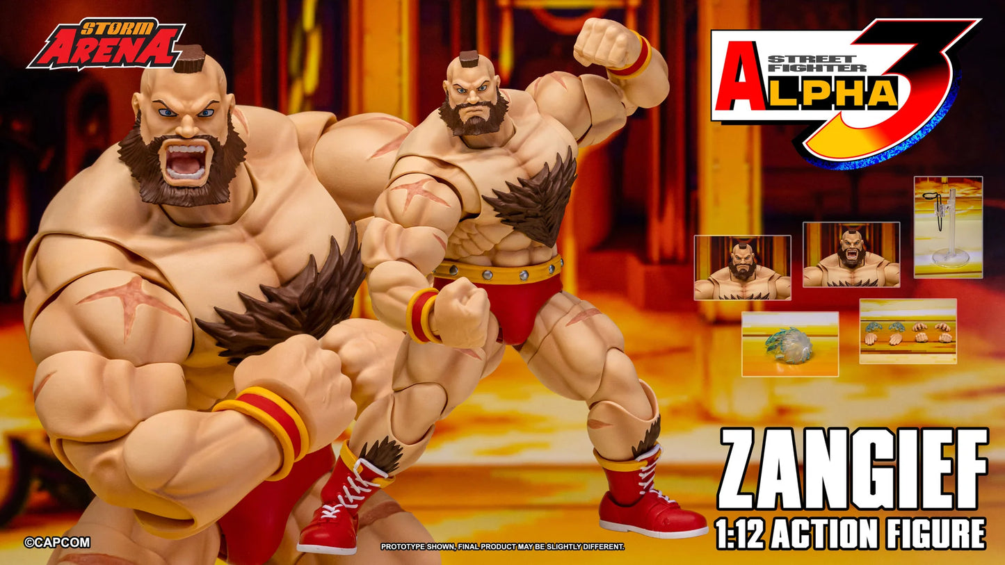 Pre-Order - Street Fighter Alpha 3 Storm Arena Zangief 1/12 Scale Action Figure