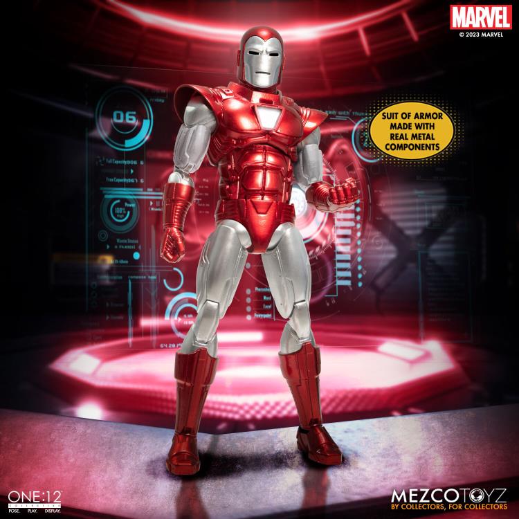 PRE-ORDER - Marvel Comics One:12 Collective Iron Man (Silver Centurion)