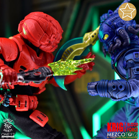 One:12 Mezco Rumble Society KRIG : Blood Force Asia Goal Exclusive