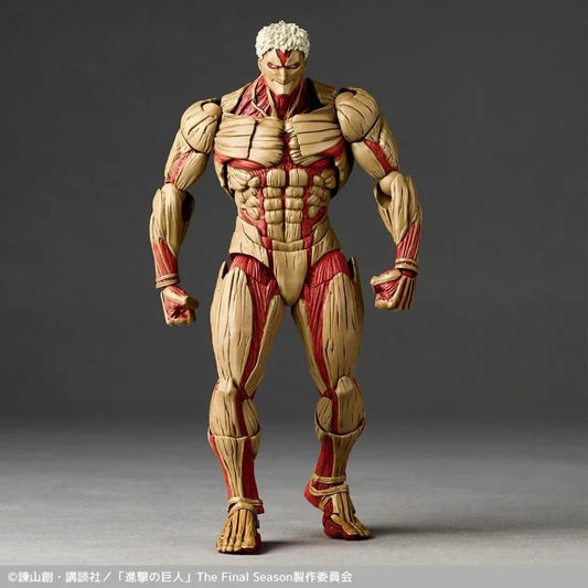 Pre-Order - Attack on Titan Amazing Yamaguchi Revoltech NR101 Armored Titan (Reiner Braun) Action Figure (Reissue)
