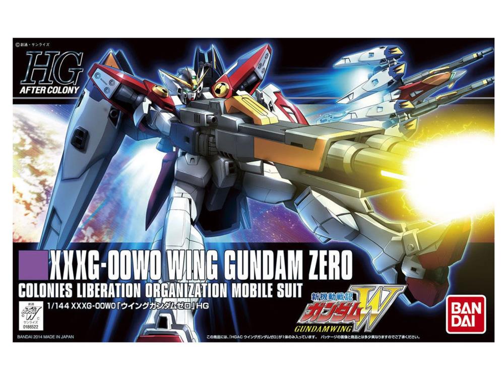 Mobile Suit Gundam Wing HGAC #174 Wing Gundam Zero 1/144 Scale Model Kit