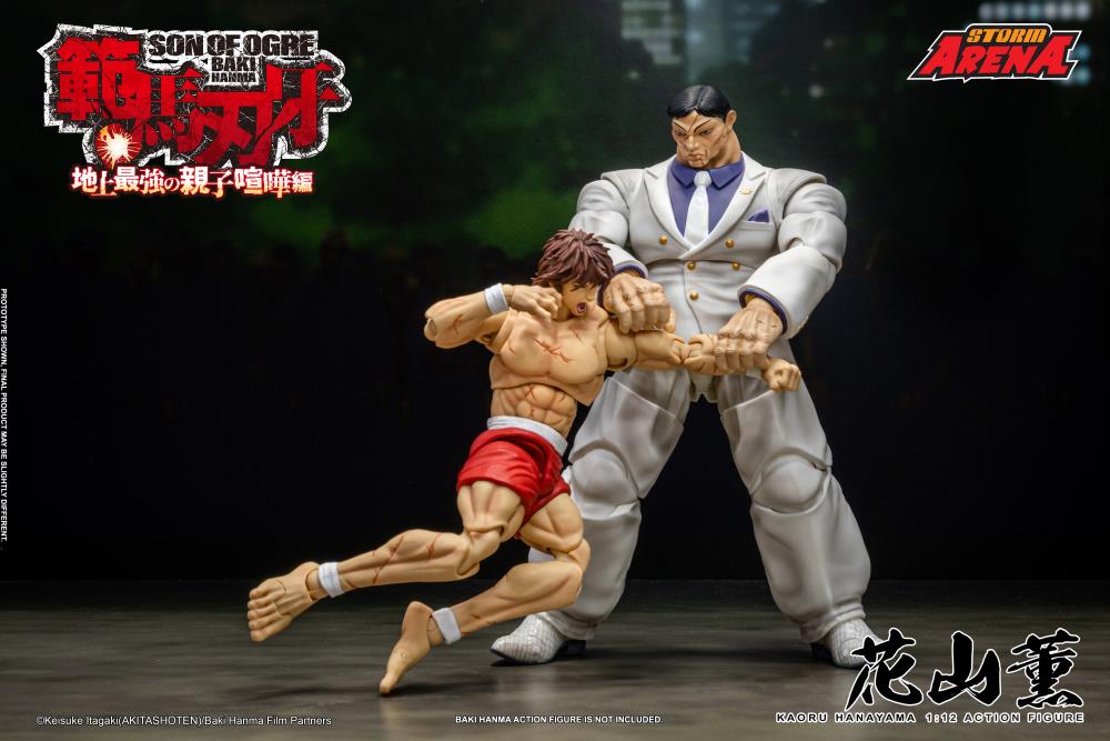 Pre-Order - Baki Hanma: Son of Ogre Storm Arena Kaoru Hanayama 1/12 Scale Action Figure