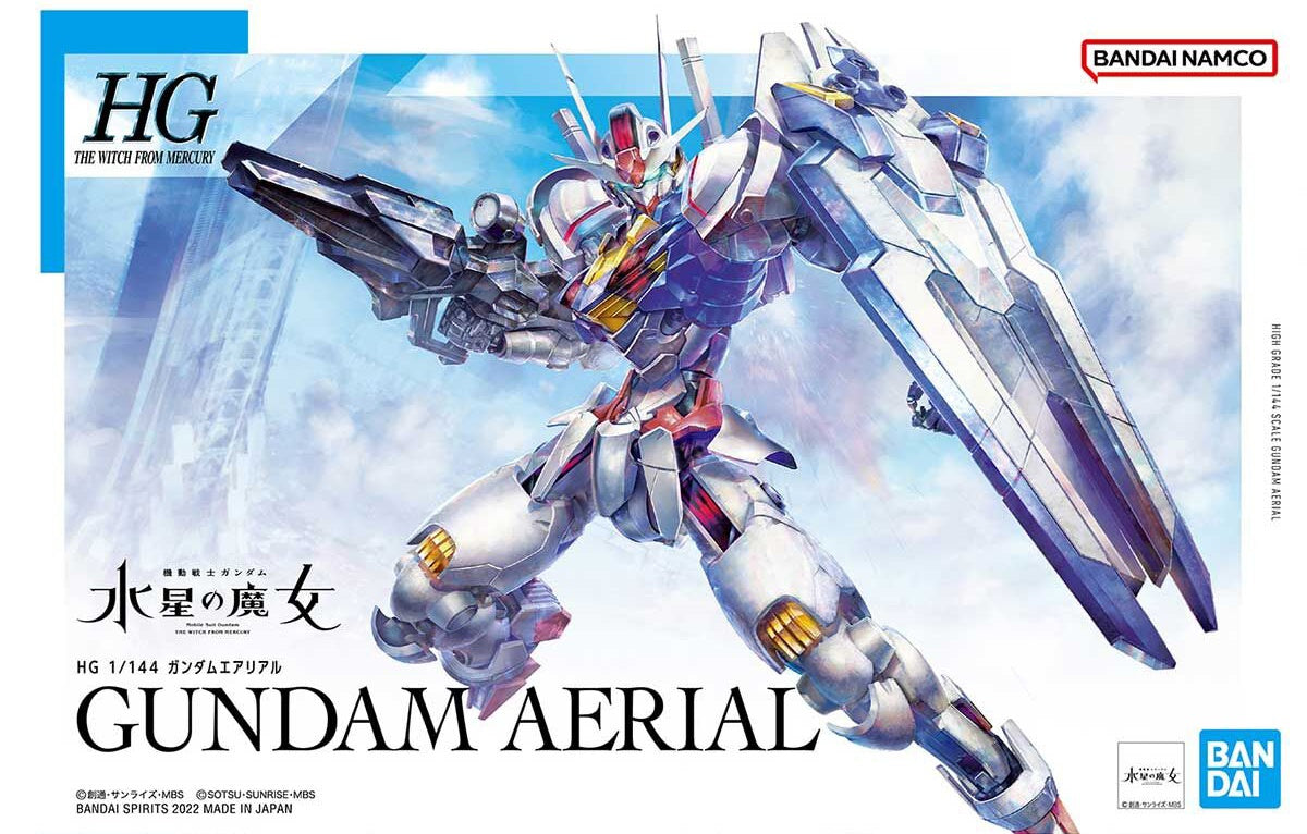 Mobile Suit Gundam: The Witch from Mercury HGTWFM Gundam Aerial 1/144 Scale Model Kit