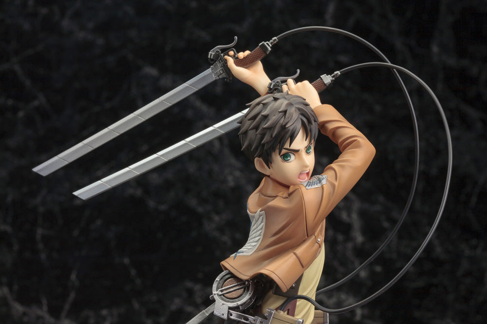 Attack on Titan ArtFX J Eren Yeager Figure (Renewal Package Ver.) 1/8 Scale