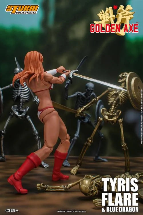 Golden Axe Tyris Flare and Blue Dragon 1/12 Scale Action Figure Set