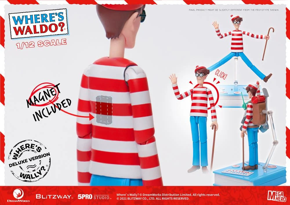 Where's Waldo? MEGAHERO Waldo 1/12 Scale Deluxe Figure