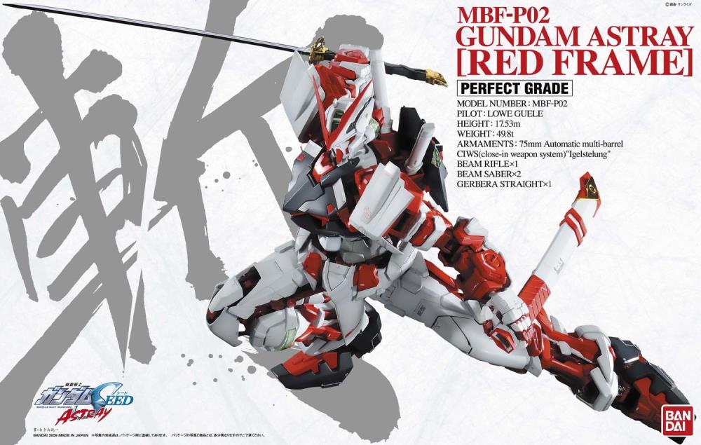 Mobile Suit Gundam SEED Astray PG Gundam Astray Red Frame 1/60 Scale Model Kit (Reissue)