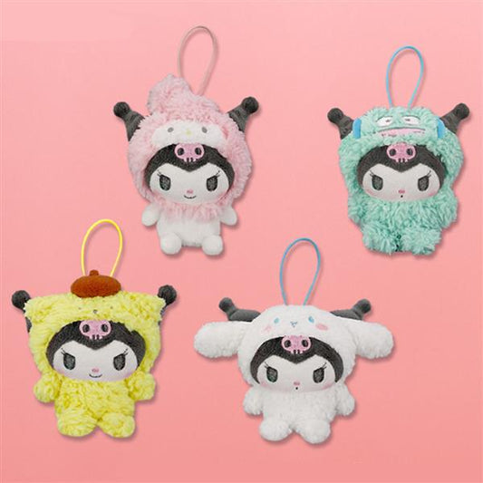 Kuromi Transform into a friend Mischievous mascot Keychain 11cm