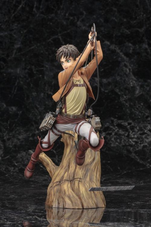 Attack on Titan ArtFX J Eren Yeager Figure (Renewal Package Ver.) 1/8 Scale