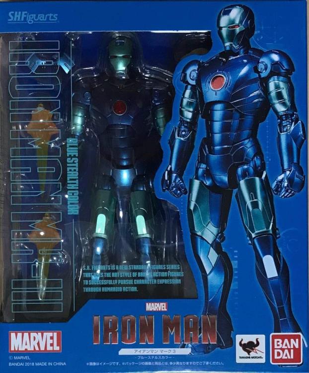 Iron Man S.H.Figuarts Iron Man Mark III (Blue Stealth) Exclusive