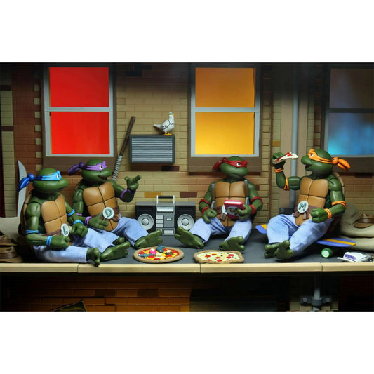 NECA Teenage Mutant Ninja Turtles Turtles in Disguise! Leonardo, Donatello, Michelangelo & Raphael Action Figure 4-Pack