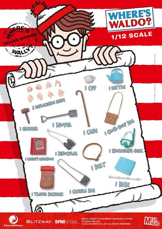 Where's Waldo? MEGAHERO Waldo 1/12 Scale Figure