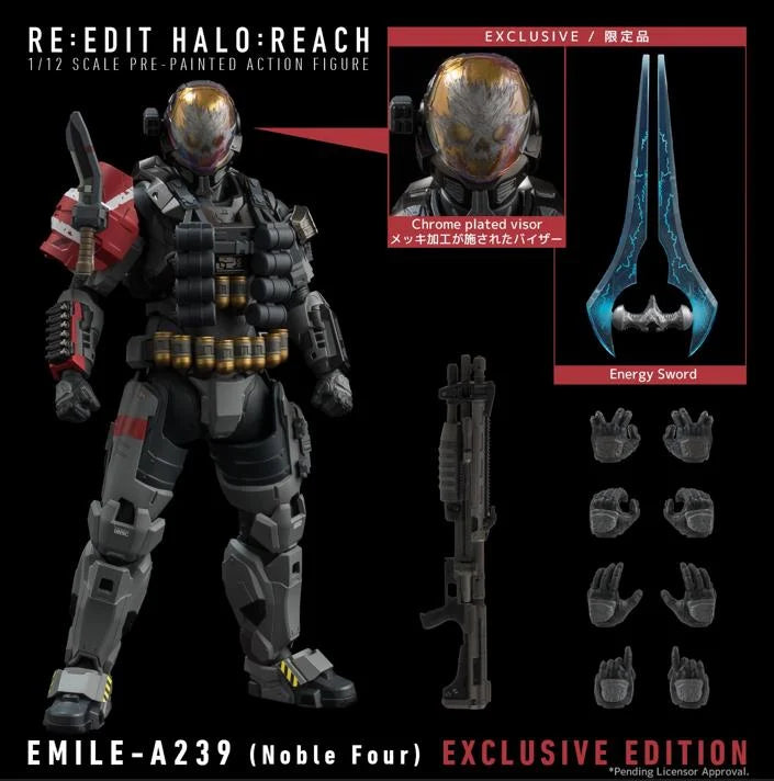 Halo: Reach RE:EDIT EMILE-A239 (Nobel Four) 1/12 Scale PX Previews Exclusive Action Figure