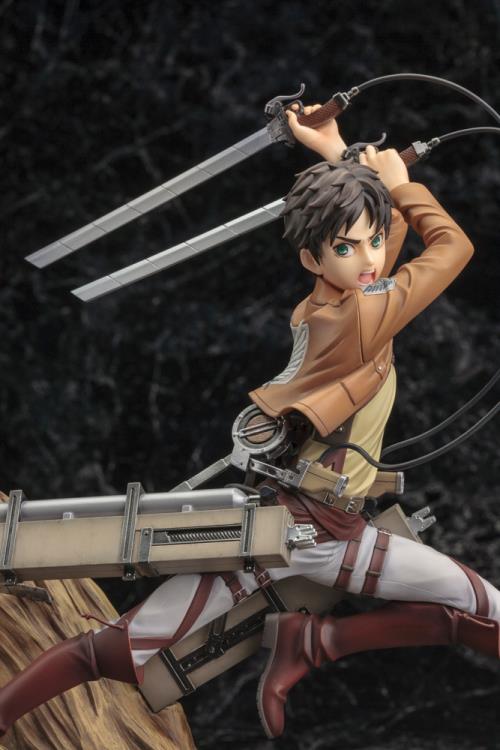 Attack on Titan ArtFX J Eren Yeager Figure (Renewal Package Ver.) 1/8 Scale