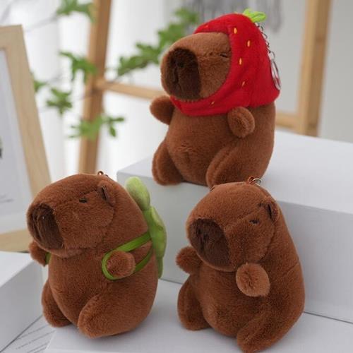Capybara Plush Keychain