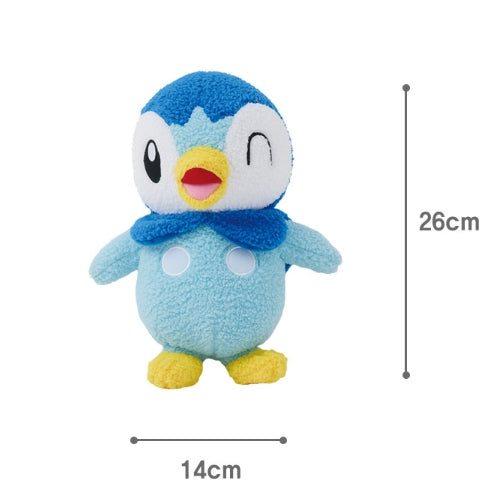 Piplup Curly Fabric Pokémon Plush