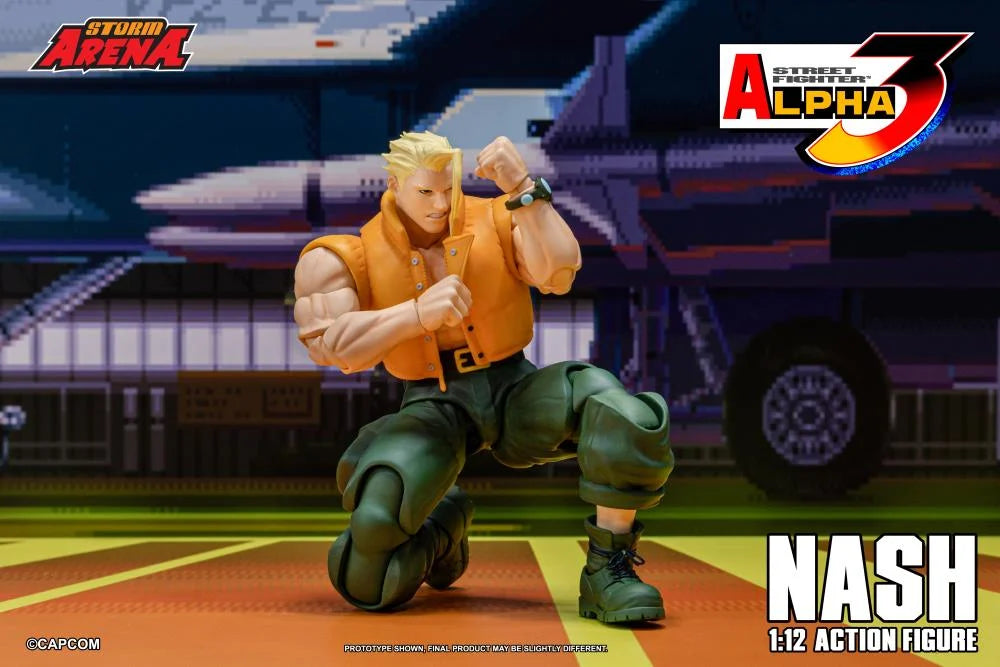 Pre-Order - Street Fighter Alpha 3 Storm Arena Nash 1/12 Scale Action Figure