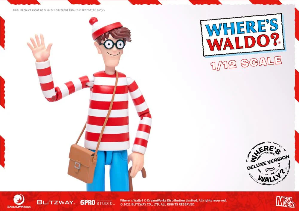 Where's Waldo? MEGAHERO Waldo 1/12 Scale Deluxe Figure