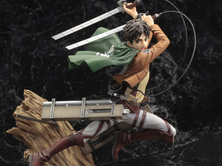 Attack on Titan ArtFX J Eren Yeager Figure (Renewal Package Ver.) 1/8 Scale
