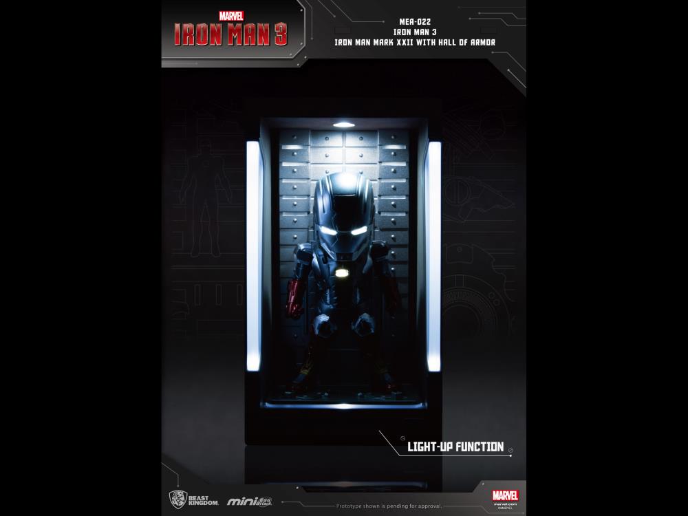 Iron Man 3 Mini Egg Attack MEA-022 Iron Man Mark XXII With Hall of Armor