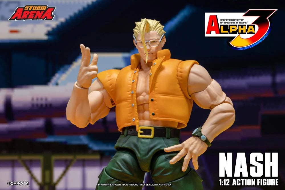 Pre-Order - Street Fighter Alpha 3 Storm Arena Nash 1/12 Scale Action Figure