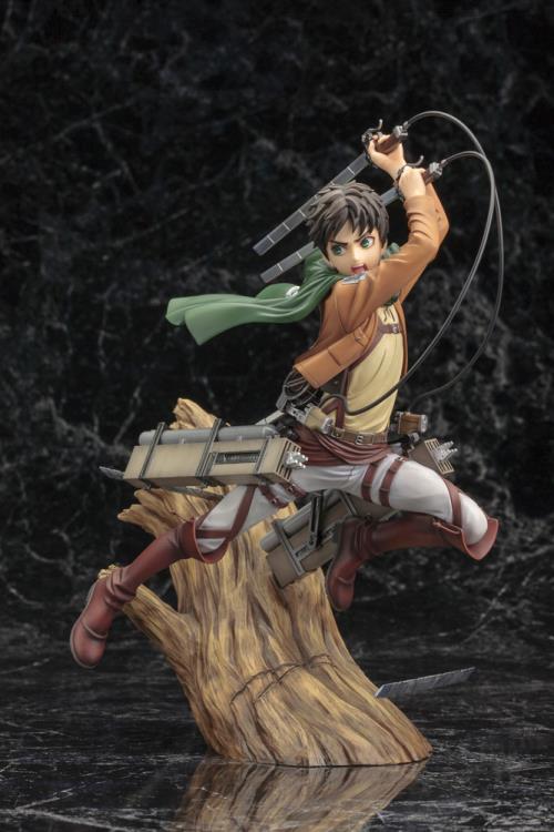 Attack on Titan ArtFX J Eren Yeager Figure (Renewal Package Ver.) 1/8 Scale