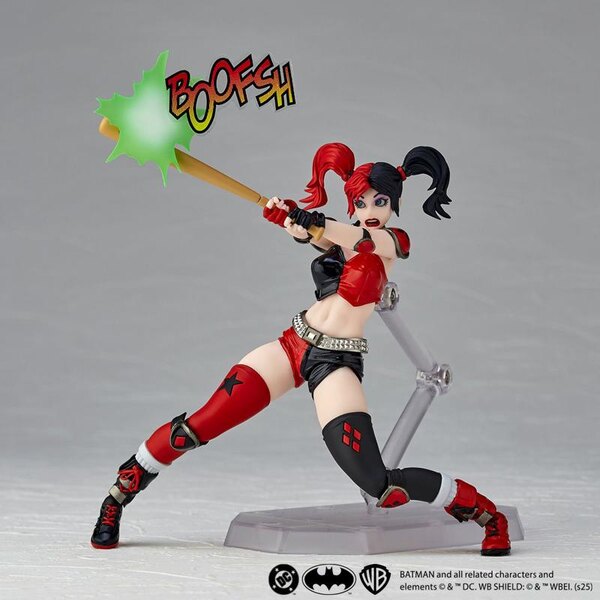 DC Comics Amazing Yamaguchi Revoltech Harley Quinn (Red x Black Ver.) SDCC 2025 Exclusive