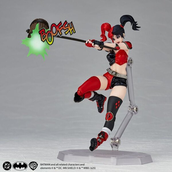 DC Comics Amazing Yamaguchi Revoltech Harley Quinn (Red x Black Ver.) SDCC 2025 Exclusive