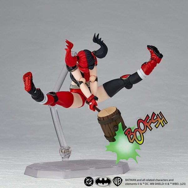 DC Comics Amazing Yamaguchi Revoltech Harley Quinn (Red x Black Ver.) SDCC 2025 Exclusive