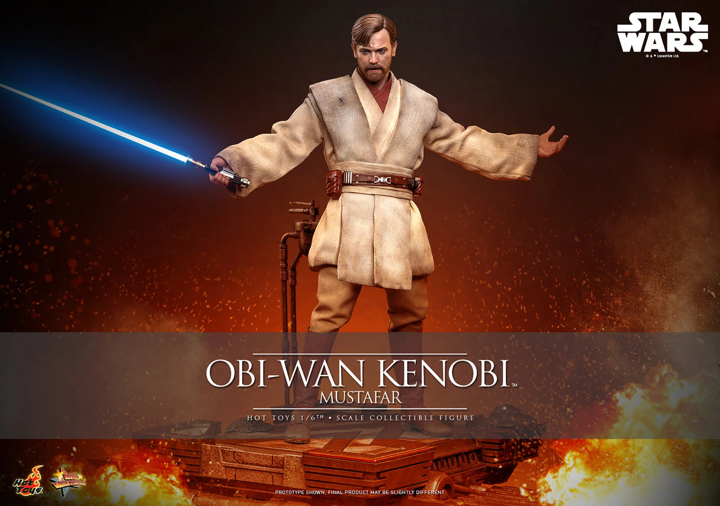Pre-Order: MMS843 Star Wars: Revenge of the Sith - Obi-Wan Kenobi (Mustafar)