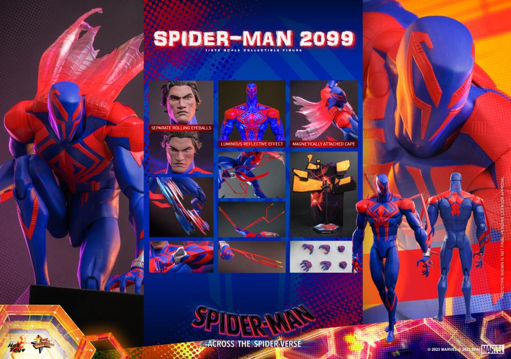 Spider-Man: Across The Spider-Verse: Part One MMS711 Spider-Man 2099 1/6th Scale Collectible Figure