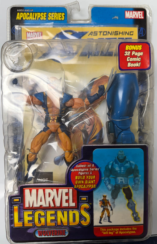 Marvel Legends Apocalypse Series Astonishing X-Men Wolverine Action Figure (Shelf wear)