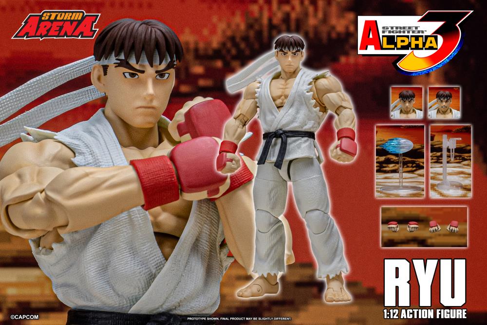 Street Fighter Alpha 3 Storm Arena Ryu 1/12 Scale Action Figure