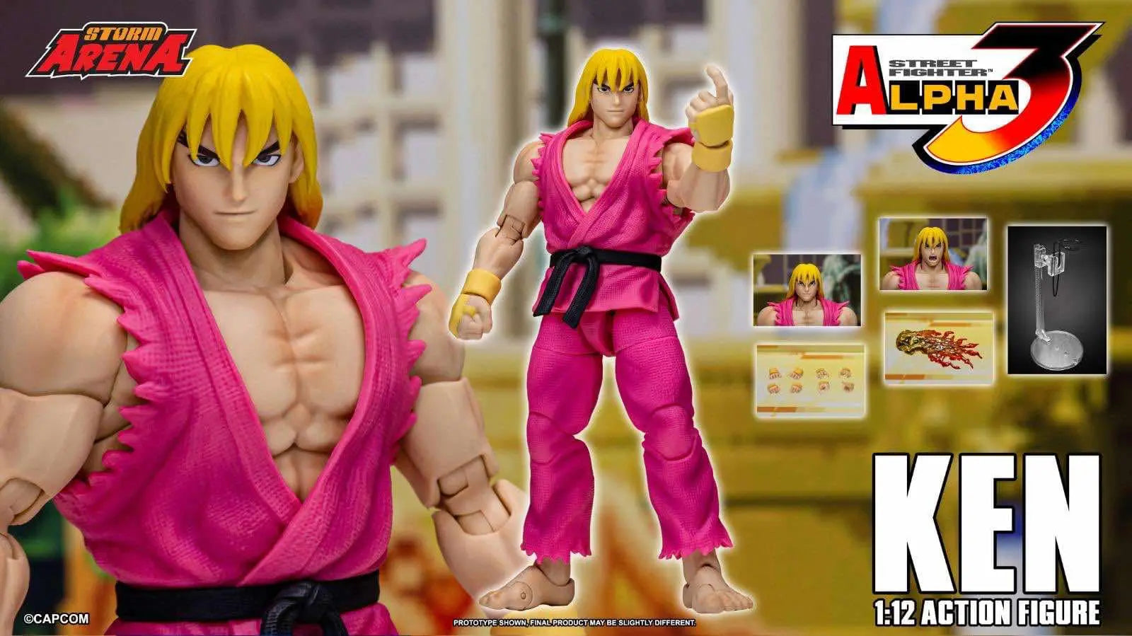 Street Fighter Alpha 3 Storm Arena Ken (V-ISM Pink Variant