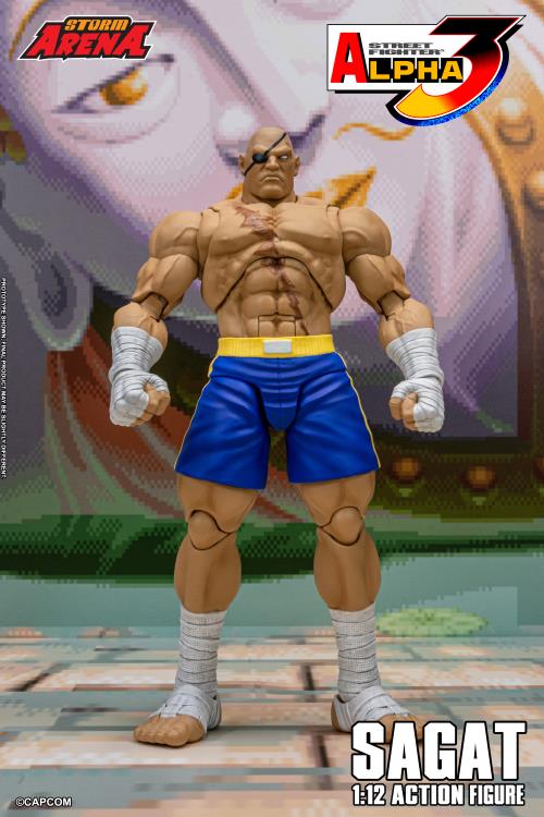 Pre-Order - Street Fighter Alpha 3 Storm Arena Sagat 1/12 Scale Action Figure