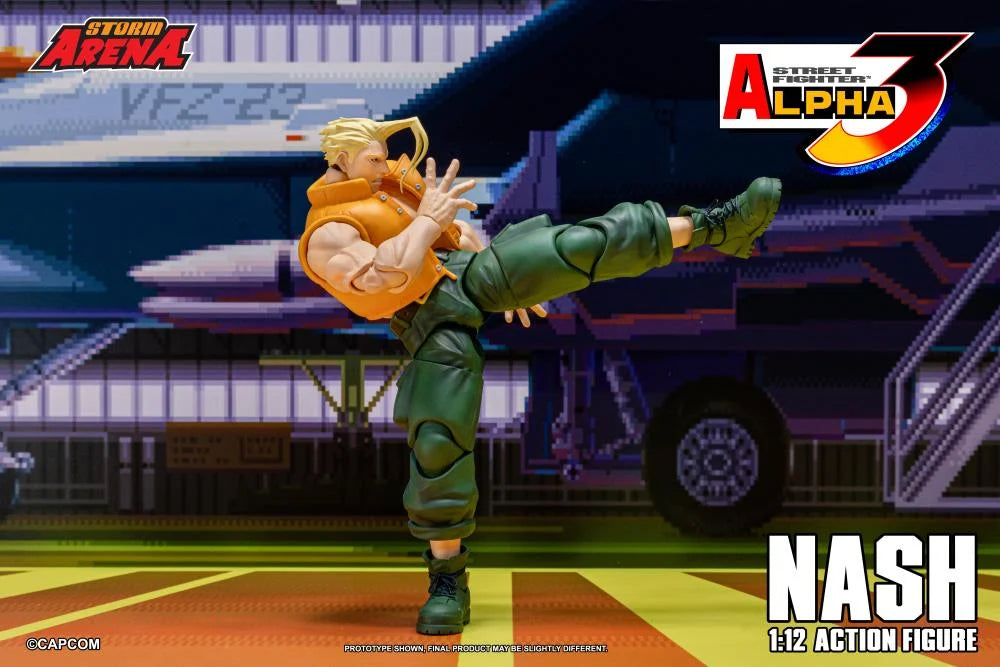 Pre-Order - Street Fighter Alpha 3 Storm Arena Nash 1/12 Scale Action Figure
