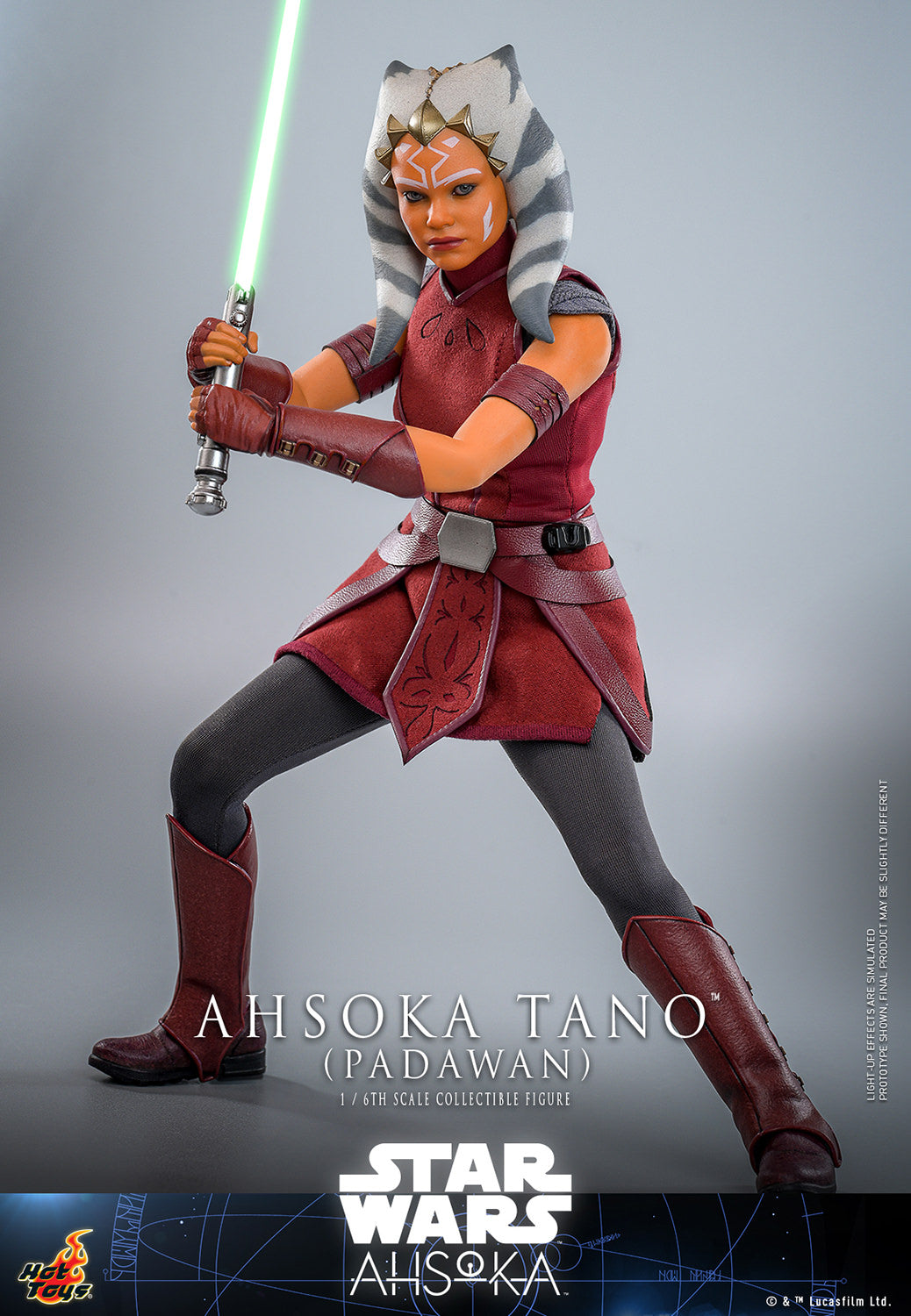 Star Wars: Ahsoka TMS123 Ahsoka Tano (Padawan) 1/6th Scale Collectible Figure *Dented Box & Shipper*